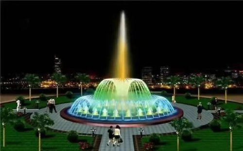 校園廣場音樂噴泉